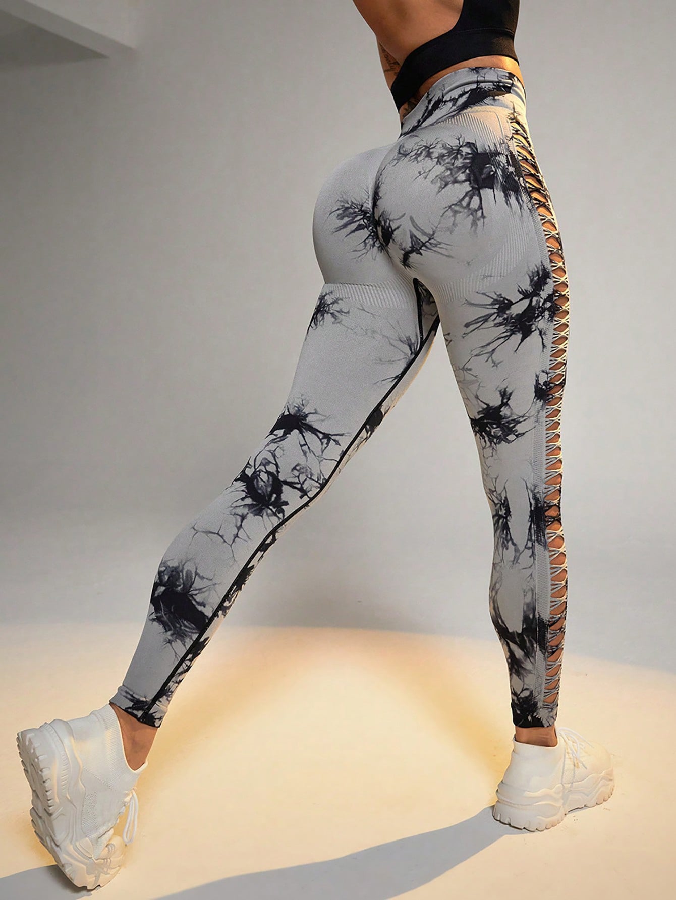 Cut-Out Tummy Control Yoga leggings – Butt Lift, High Waist & Seamless