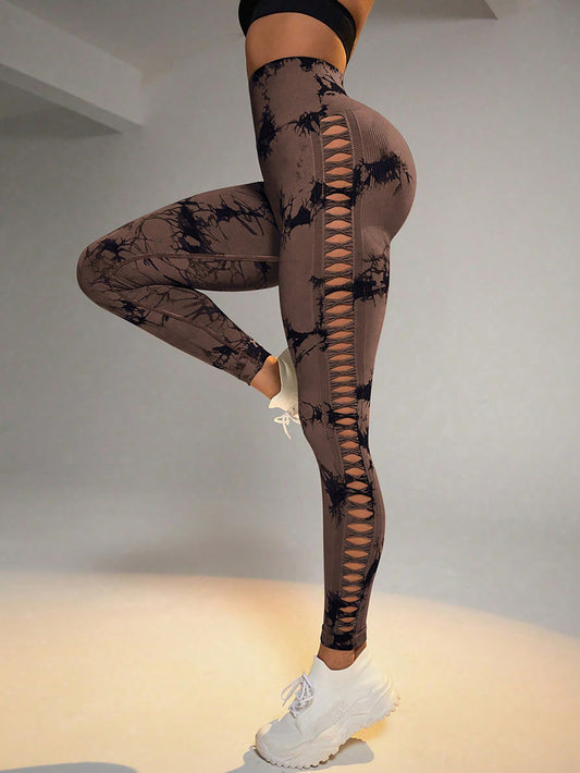Cut-Out Tummy Control Yoga leggings – Butt Lift, High Waist & Seamless